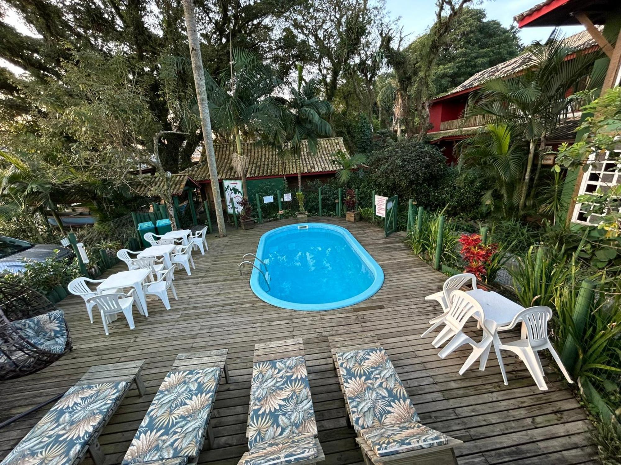 Pousada Canoa Azul Na Praia Da Ferrugem Garopaba Εξωτερικό φωτογραφία